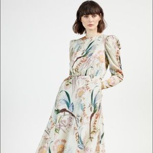 EDREANA Decadence Puff Sleeve Midi Dress